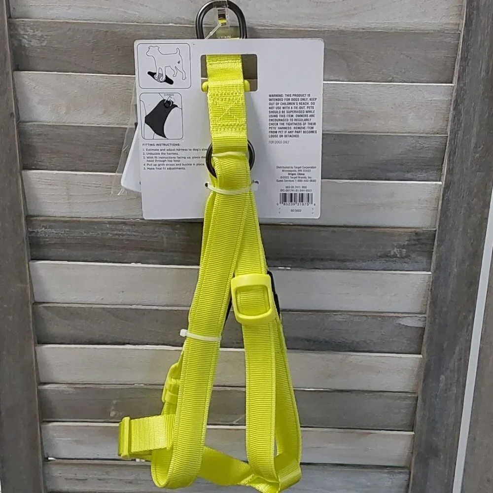 LED Rechargeable Dog Harness Vibrant Green | Boots & Barkley™ | Large
